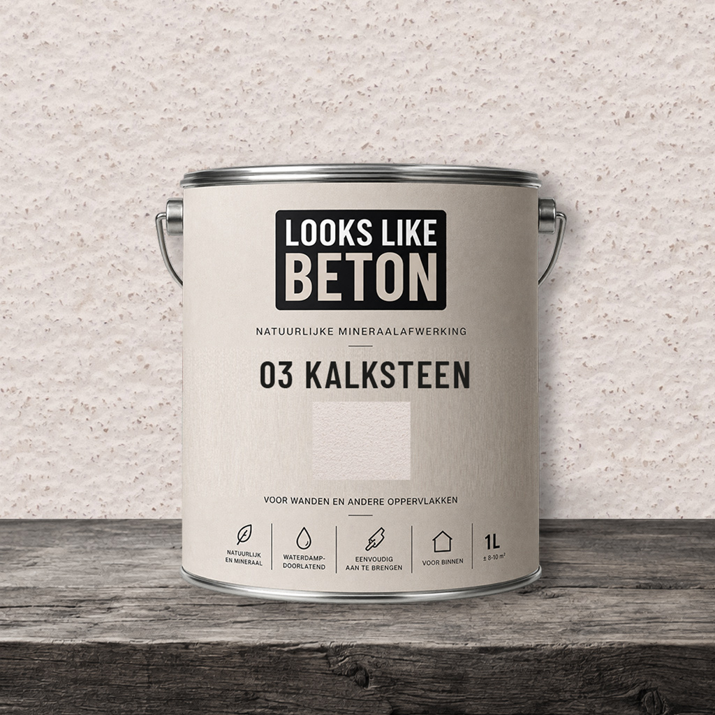 Betonstuc Kalksteen
